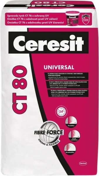 CERESIT CT 80 Lepící a stěrková malta 25Kg