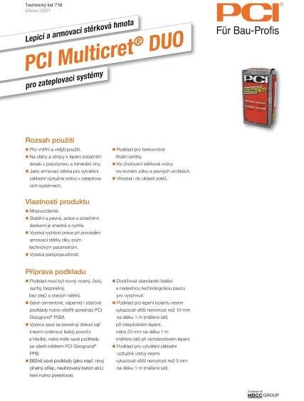 PCI Multicret Duo Lepidlo  – 25 kg - Obrázek 2