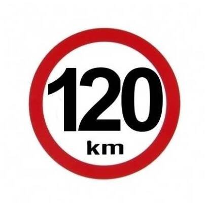 samolepka rychlost 120km - AutoMotoBouška