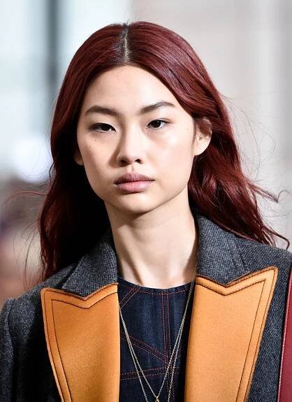 Hoyeon Jung with Red Hair