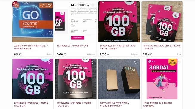 Překupníci si stále mastí kapsy. SIM se 100 GB dat plní bazary
