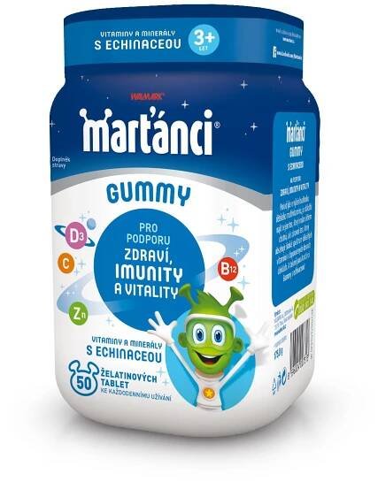 Marťánci Gummy Echinacea 20mg tbl.50 - skladem