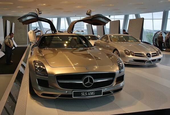 Mercedes Benz Museum in Stuttgart, Germany