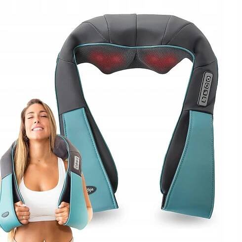 MASÁŽNÍ PŘÍSTROJ NA KRK A ZÁDA, VYHŘÍVANÝ MASÁŽNÍ PÁS SHIATSU