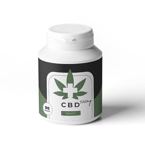 CBD 5000mg - Tablety 90ks