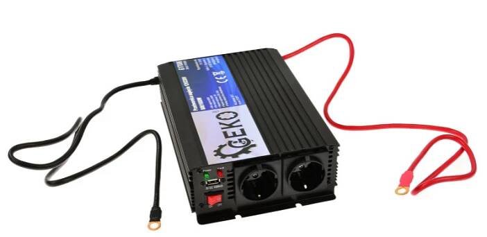 Měnič napětí 12V/230V, 800/1600W GEKO | https://www.skhsebranice.cz
