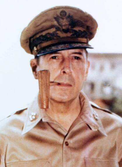 Former Chief of Staff of the Army, General of the Army Douglas MacArthur from New York