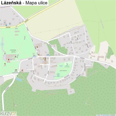 Lázeňská - mapy | Kurzy.cz
