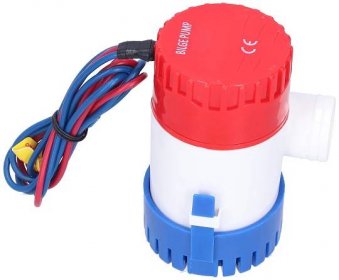Bilge Pump DC SemiAutomatic Switch Electric Small Submersible Pump for Drain Provide Power 12V/24V 3