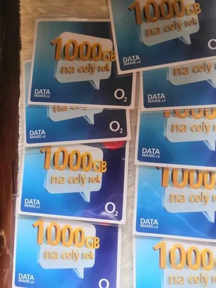 Datová sim karta 1.000GB na rok