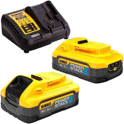 DCH273H2T DeWalt Aku kombinované kladivo SDS-Plus 18 V PowerStack 2x 5Ah, TSTAK