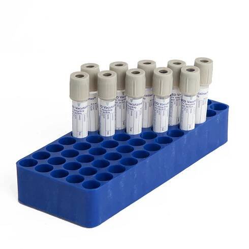 14mm test tube rack holderblu threequater