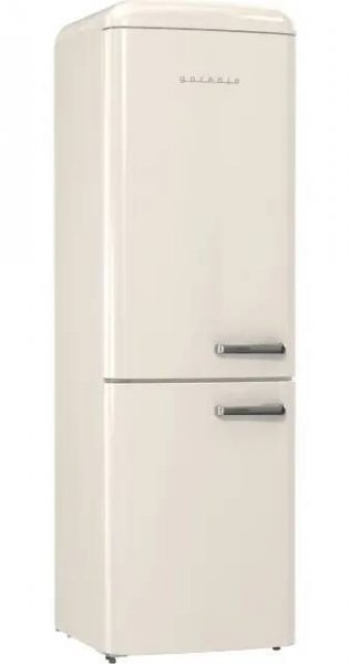 Chladnička s mrazničkou Gorenje Retro ONRK619DC-L krémová