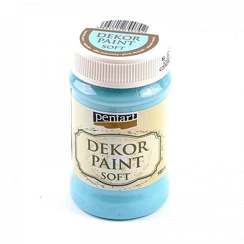 Dekor paint chalky křídová barva, nebeská modrá
