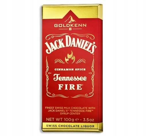 Whisky Jack Daniel's ohnivou ČOKOLÁDA SE SKOŘICÍ .