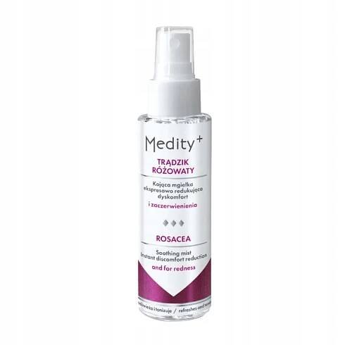Medity+ Zklidňující pleťová mlha redukující zarudnutí ROSACEA 100 ml