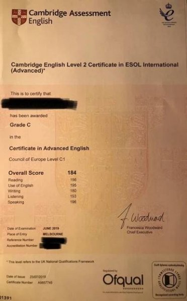 CAE certifikát