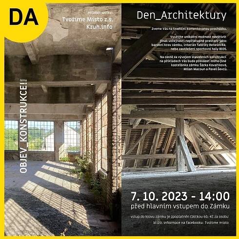 Den architektury vás zavede do interiérů Benešovky i pod střechu zámku