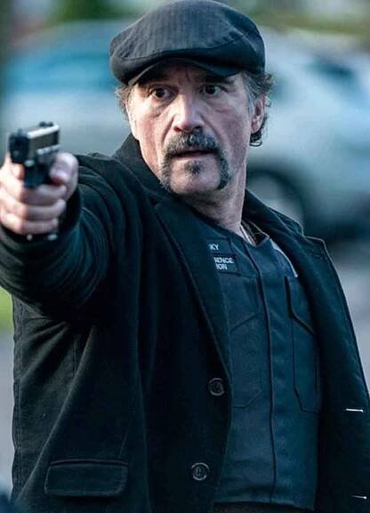 CHICAGO P.D. (ALVIN OLINSKY) ELIAS KOTEAS WOOL COAT