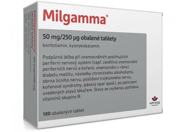 MILGAMMA POR 50MG/250MCG TBL OBD 100