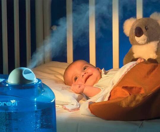 Optimální vlhkost v bytě pro dítě se pohybuje v rozmezí 50-60%
