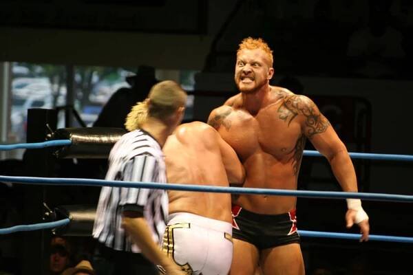 Crimson Chokeholds Jeff Jarrett In Ring Wallpaper