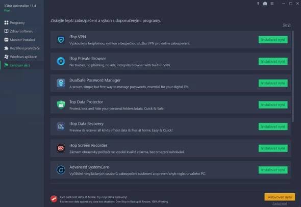 IObit Uninstaller 11 pro správnou odinstalaci programů a kontrolu souborů - Cnews.cz