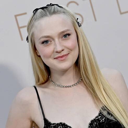 Dakota Fanning’s Sheer Lace Slip Dress Is Basically a Nightgown