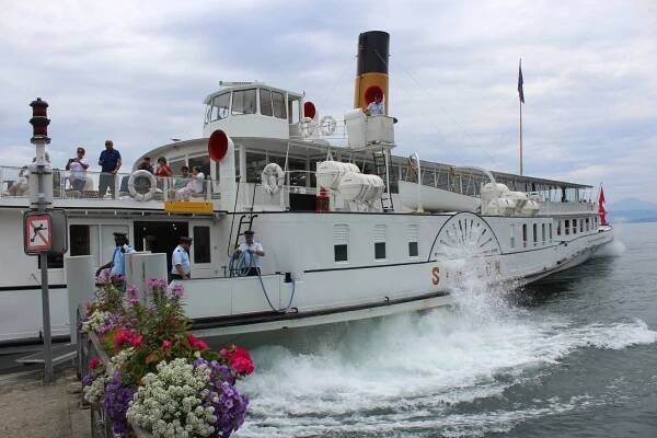 July 2023: Lake Geneva Paddle Steamers June 2023 – Kingswear Castle