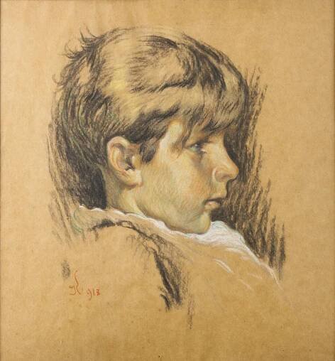 Dvojice barevných kreseb [Hugo Kovařík (1885-1919)]