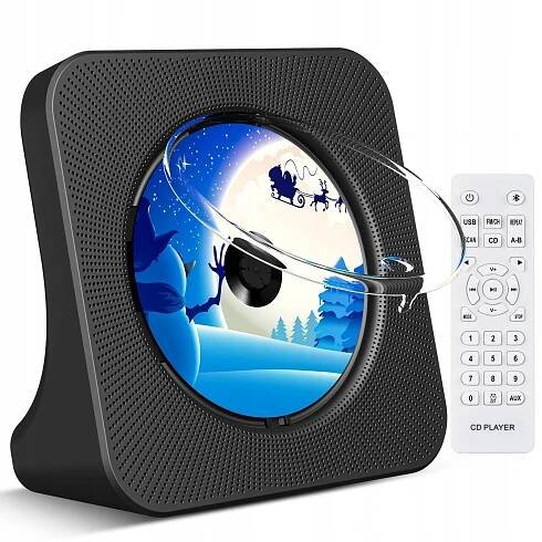 Přenosný CD přehrávač s baterií AUX USB FM LCD