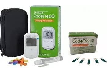 Komplet glukometr SD CodeFree Plus + 50ks proužků