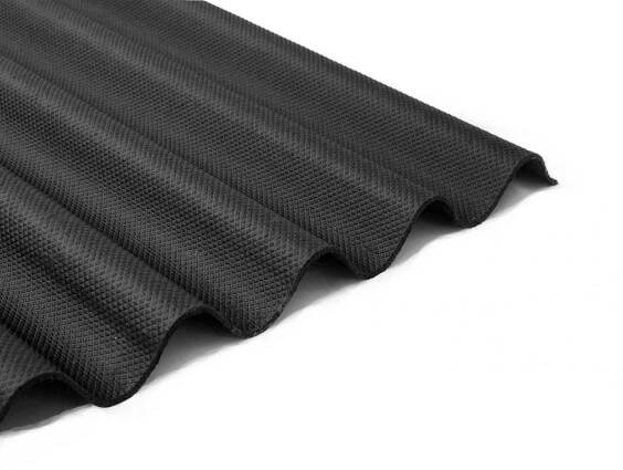 VLNITÁ STŘEŠNÍ DESKA GUTTAPRAL ČERNÁ - 2,0 x 0,95 m - 1,9 m2