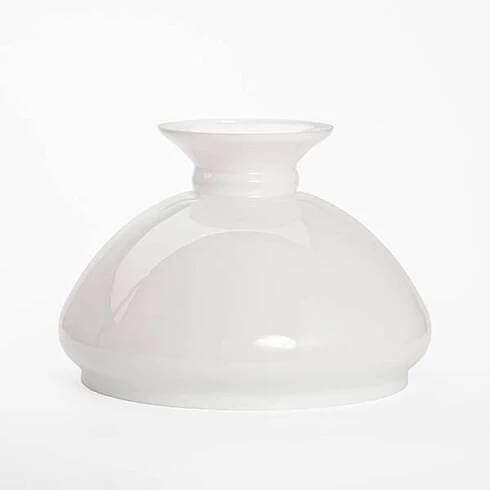Petrolejová lampa skleněné bílé stínítko 628 aladin s otvorem 218 mm