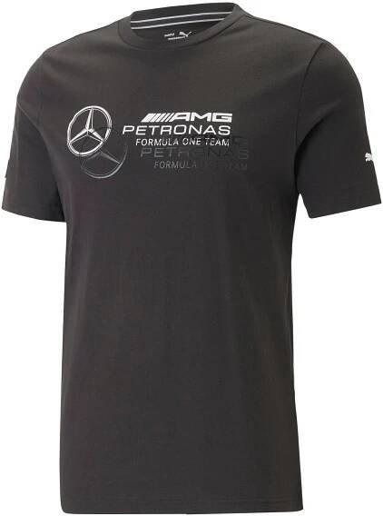 Pánské tričko s krátkým rukávem Puma MAPF1 LOGO TEE černé | AD Sport