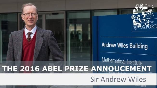 The Abel Prize announcement 2016 - Andrew Wiles