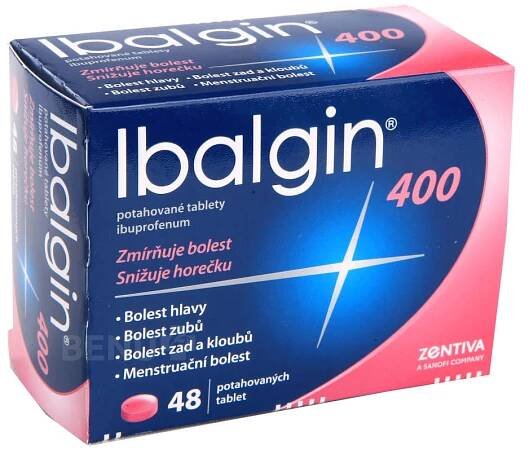 Ibalgin – IBALGIN 400 400MG potahované tablety 48