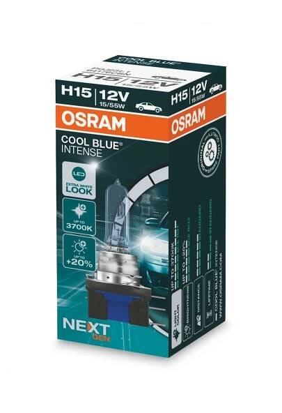 Žárovka H15 OSRAM Cool Blue Intense NEXT GEN 3700K