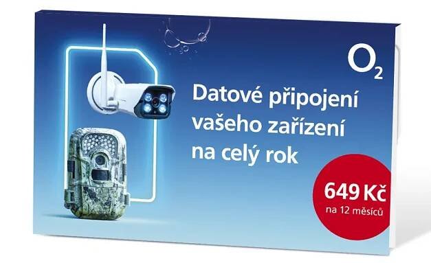 Datová SIM O2 - 15GB na celý rok za 649,-Kč