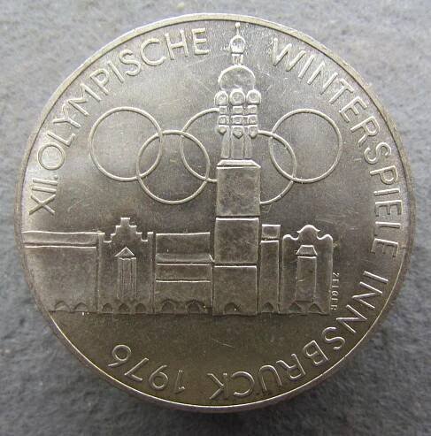 Rakousko 100 šilinků 1976 Zimní olympijské hry v Innsbrucku