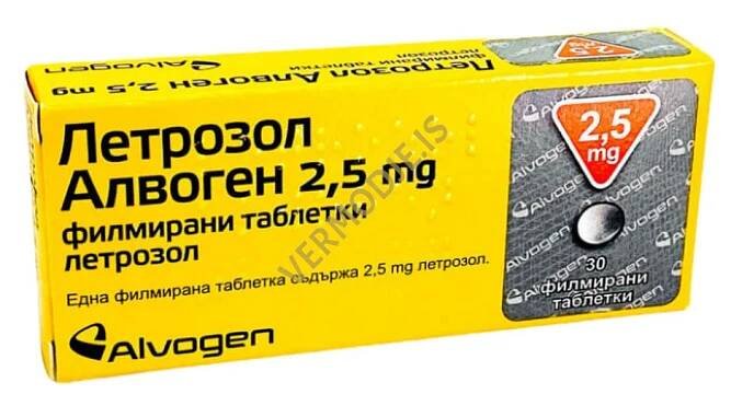 Letrozole (Alvogen) - 30tabs x 2.5mg - 2025 Cena