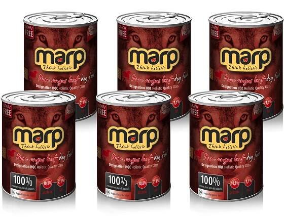 Marp Angus Beef konzerva pro psy s hovězím 6x400g Marp Holistic