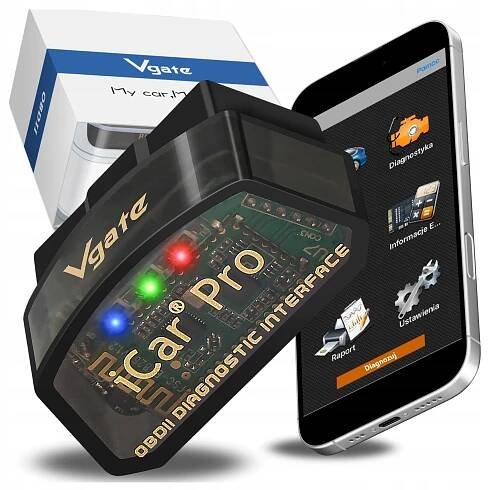 Vgate iCar Pro BT4.0 Rozhranie OBD2 ELM327 iOS PL