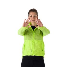 Dámská nepromokavá multisportovní bunda sbalitelná NORTHKIT green