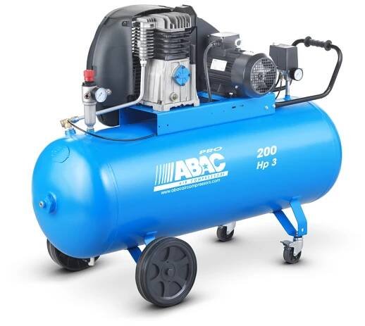 Mobilní kompresor A39-2,2-200CM příkon 2,2 kW, sací výkon 393 l/min, tlak 10 bar, vzdušník 200 l, napětí 230/50 V/Hz