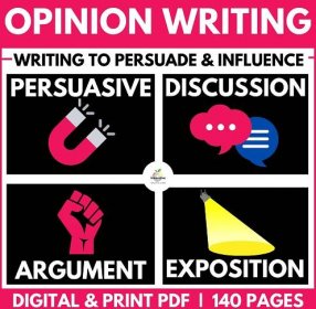 argumentative essay | opinion writing unit 1 | How to write an Argumentative Essay | literacyideas.com