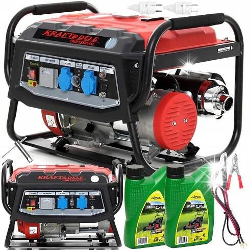 Jednofázový přenosný generátor Kraft&Dele 3000 W – Kraft&Dele