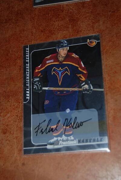 František Kaberle Kladno Atlanta Signature Autograph - Hokejové karty