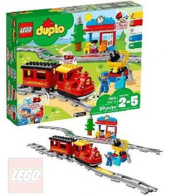 LEGO DUPLO Parní vláček 10874 STAVEBNICE - Hračky Ňuff.cz