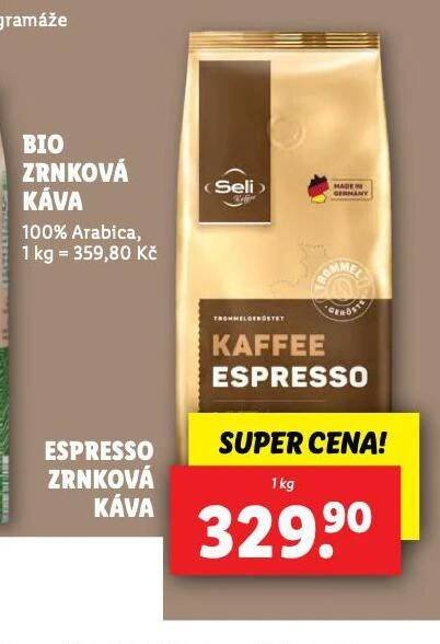 ESPRESSO ZRNKOVÁ KÁVA